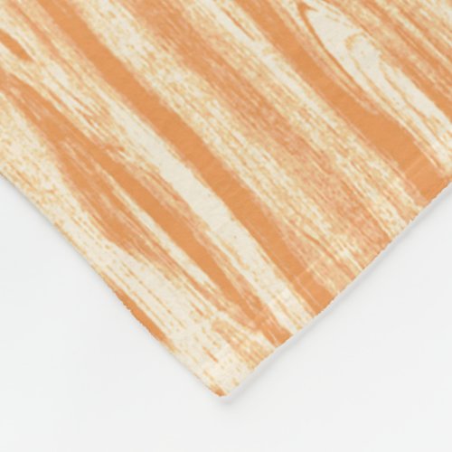 Driftwood pattern _ light orange and cream fleece blanket