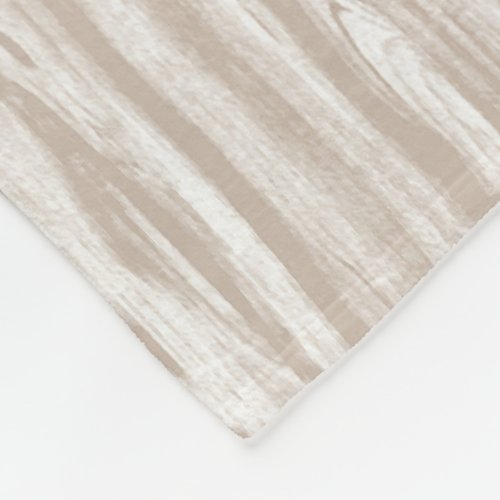 Driftwood pattern _ taupe tan and white fleece blanket