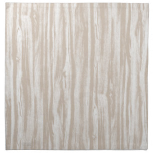 Driftwood pattern - taupe tan and white napkin
