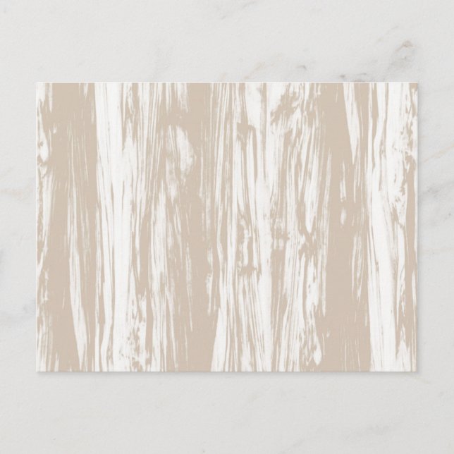 Driftwood pattern - taupe tan and white postcard (Front)