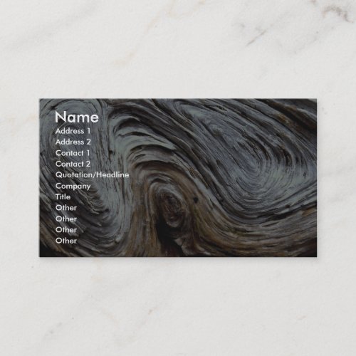 Driftwood Photo Business Card