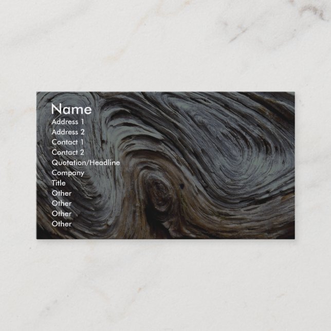 Driftwood Photo Business Card (Front)