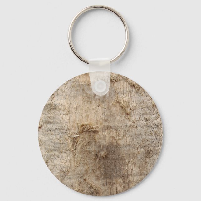 Driftwood Picture. Image of Weathered Wood. Keychain (Front)