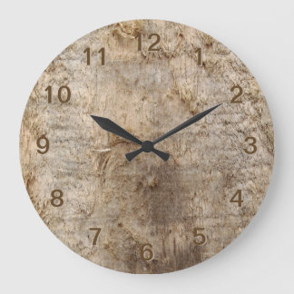 Driftwood Picture. Image of Weathered Wood. Large Clock