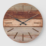 Driftwood Rust Wall Clock at Zazzle