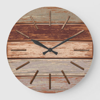 Driftwood Rust Wall Clock
