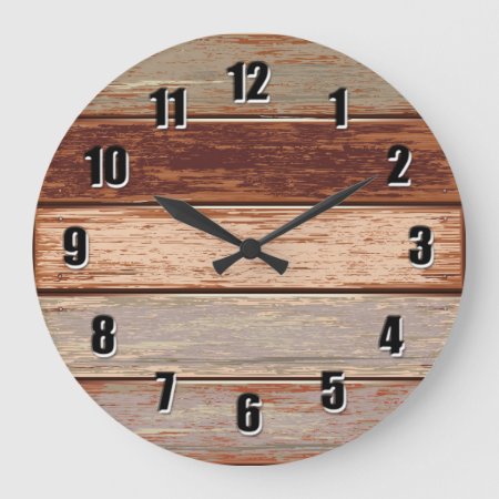 Driftwood Rustic Wall Clock