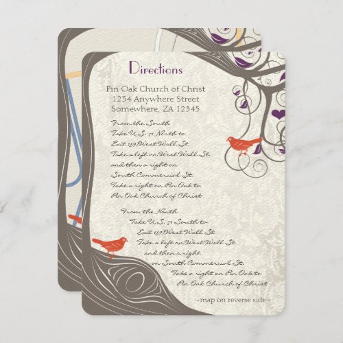 Driftwood Tree Swirl Direction Card