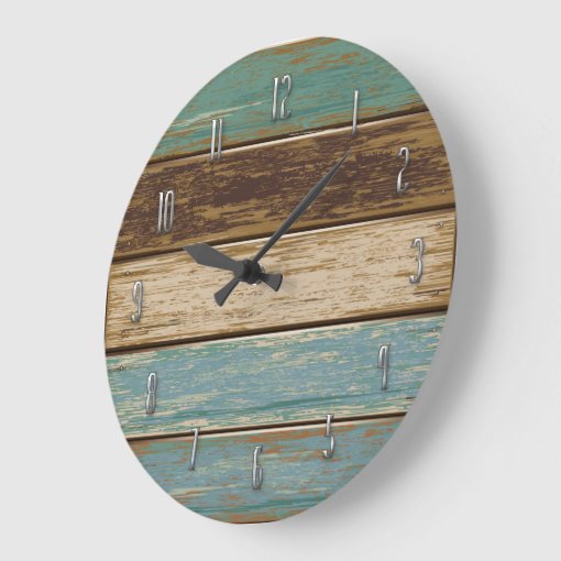 Driftwood Wall Clock Zazzle