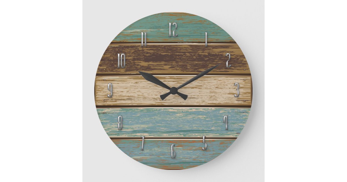 Driftwood Wall Clock Zazzle