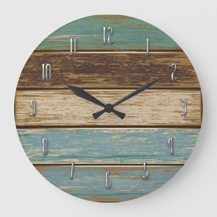 Driftwood Wall Clock Zazzle