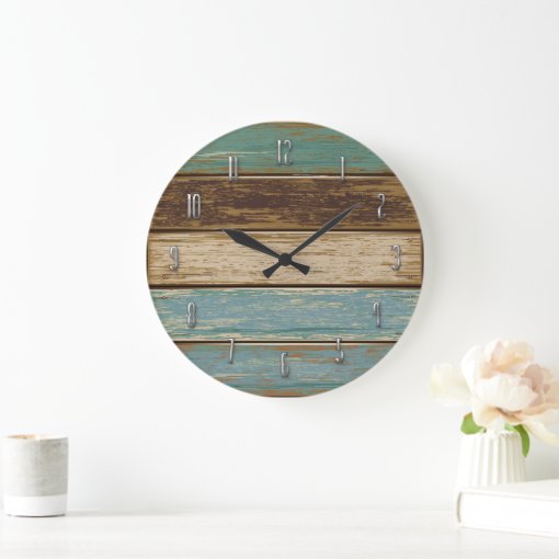 Driftwood Wall Clock Zazzle