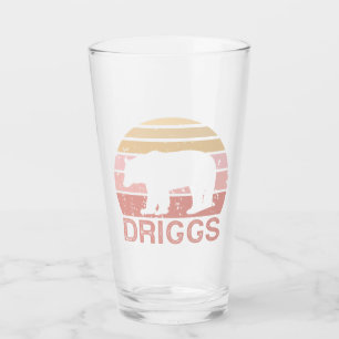 Driggs Idaho Retro Bear Glass