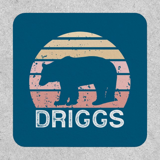 Driggs Idaho Retro Bear Patch (Front)