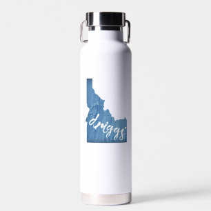 Driggs Idaho Wood Grain Water Bottle