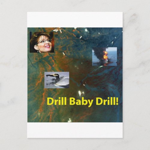 Drill Baby Drill Postcard