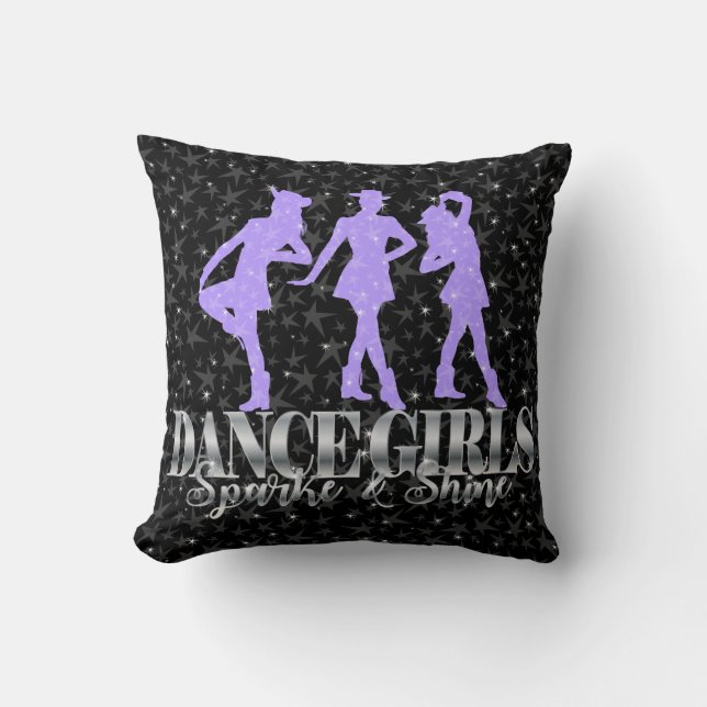 Drill Dance Team Princess Throw Pillow (Front)