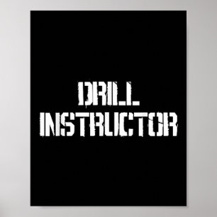 Drill Instructor Boot Camp Costume Poster
