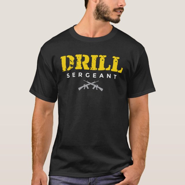 Drill Sergeant a Drill Team or Warrant Officer T-Shirt (Front)