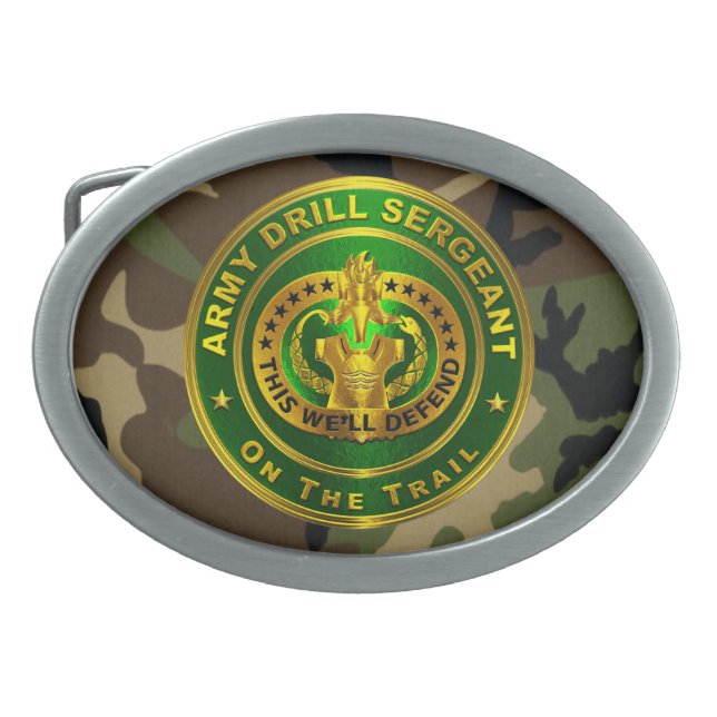DRILL SERGEANT BELT BUCKLE (Front)