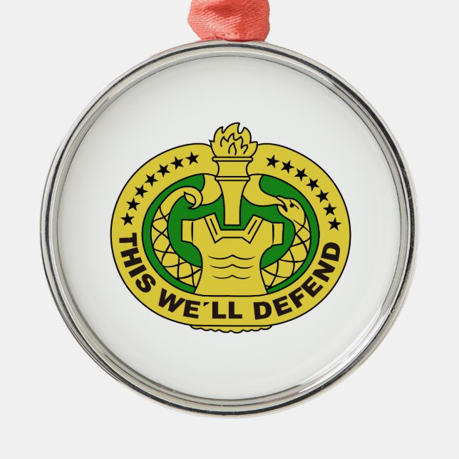 DRILL SERGEANT FILLED METAL ORNAMENT (Front)