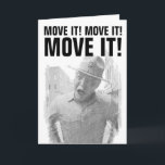 DRILL SERGEANT PENCIL SKETCH FUNNY BIRTHDAY CARD<br><div class="desc">MOVE IT! MOVE IT! HAVE A HAPPY BIRTHDAY. THAT'S AN ORDER! CARD</div>