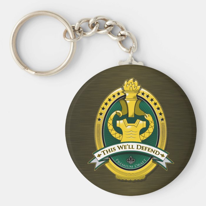 Drill Sergeant Premium Draft Beer Key Chain