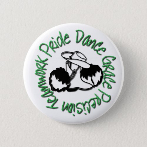 Drill Team _ Dance Grace Precision Teamwork Pride Button