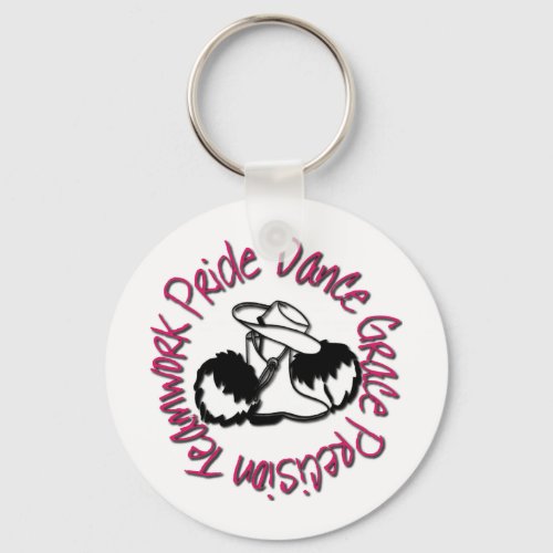 Drill Team _ Dance Grace Precision Teamwork Pride Keychain