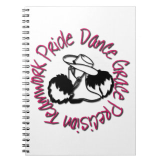 Drill Team - Dance Grace Precision Teamwork Pride Notebook