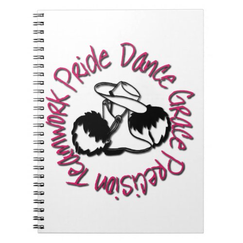 Drill Team _ Dance Grace Precision Teamwork Pride Notebook