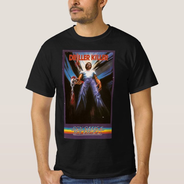 Driller Killer Horror 80s Terror Slasher Movies T-Shirt (Front)
