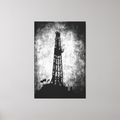 Drilling for Energy Canvas Print