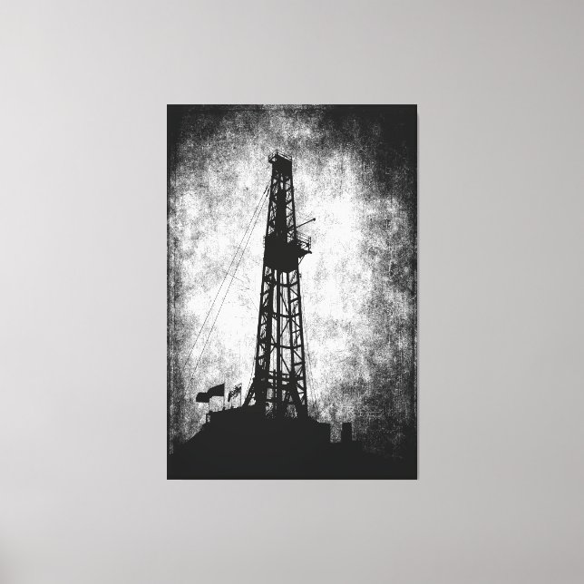 Drilling for Energy Canvas Print (Front)