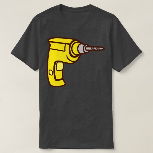 Drilling Machine  T-Shirt (Design Front)
