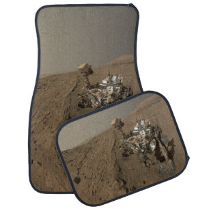 Drilling Mars Curiosity Red Martian Landscape Car Floor Mat