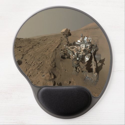 Drilling Mars Curiosity Red Martian Landscape Gel Mouse Pad