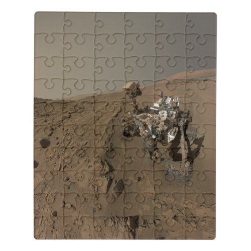 Drilling Mars Curiosity Red Martian Landscape Jigsaw Puzzle
