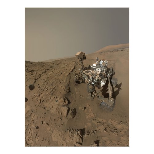 Drilling Mars Curiosity Red Martian Landscape Photo Print