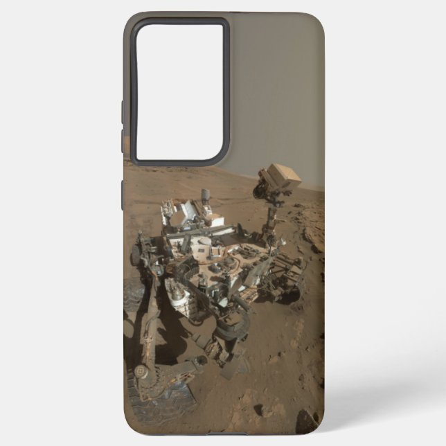 Drilling Mars Curiosity Red Martian Landscape Samsung Galaxy Case (Back)