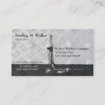 Drilling Rig Silhouette Business Card