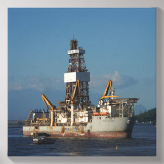 Drilling Ship Amaralina Star Canvas Photo Tile