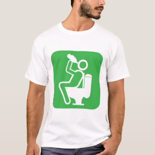 drink alcohol toilet boob wc drink men lo T-Shirt