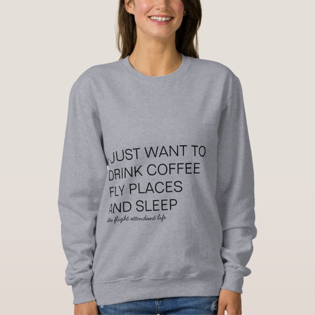 Drink And Fly Women's T-shirt Sweatshirt (Front)