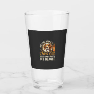 Drink Beer Beagle Dog Craft Ale Bottle Hops Glass