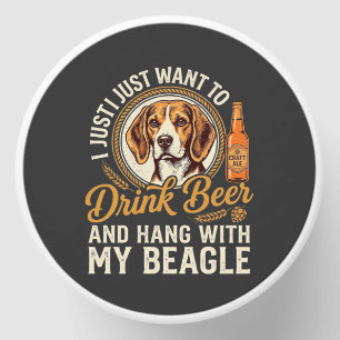 Drink Beer Beagle Dog Craft Ale Bottle Hops Mini Candle Favors
