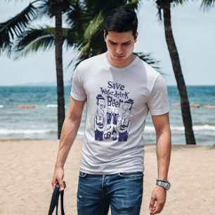 Drink Beer Characters T-Shirt