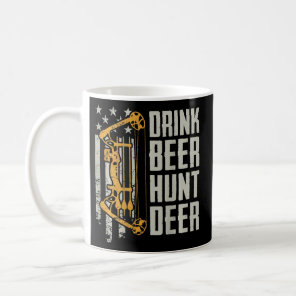 Drink Beer Hunt Deer Bow Hunting Drinking Archery Coffee Mug