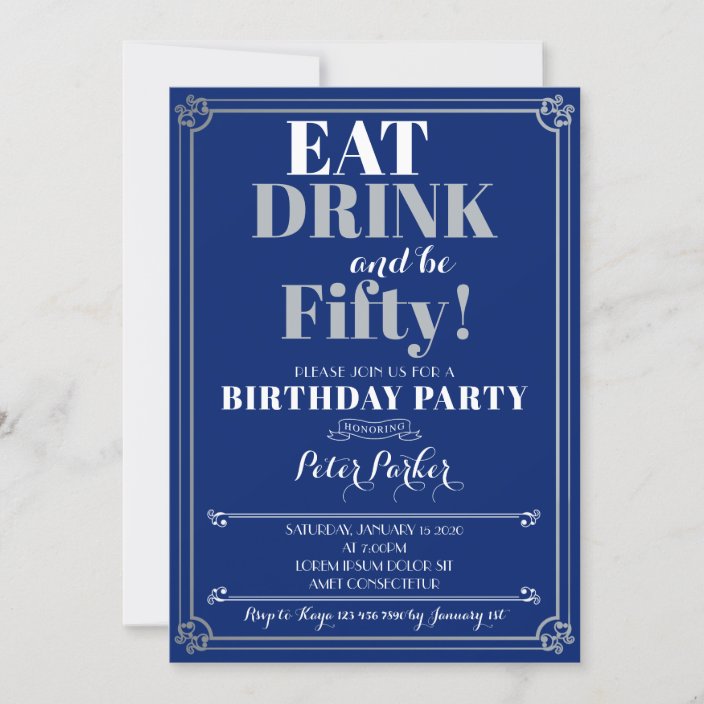 Drink Birthday Invitations | Zazzle.com