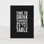 Drink Champagne Happy Birthday Funny Greeting Card at Zazzle